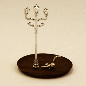 Accessory Stand 猫と街灯/褐色